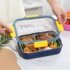 304 acero inoxidable split lunch box para estudiantes de oficina bento box sellada microondas calentado alto nivel de apariencia lunch box details Picture
